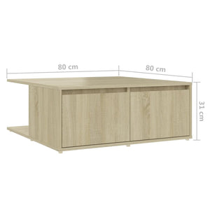 Couchtisch Sonoma Eiche 80x80 cm