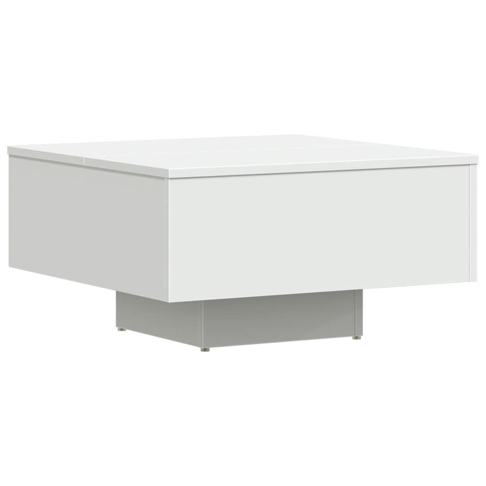 vidaXL Table basse blanc 60x60x31,5 cm Aggloméré