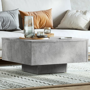 Betongrauer Couchtisch 60x60 cm