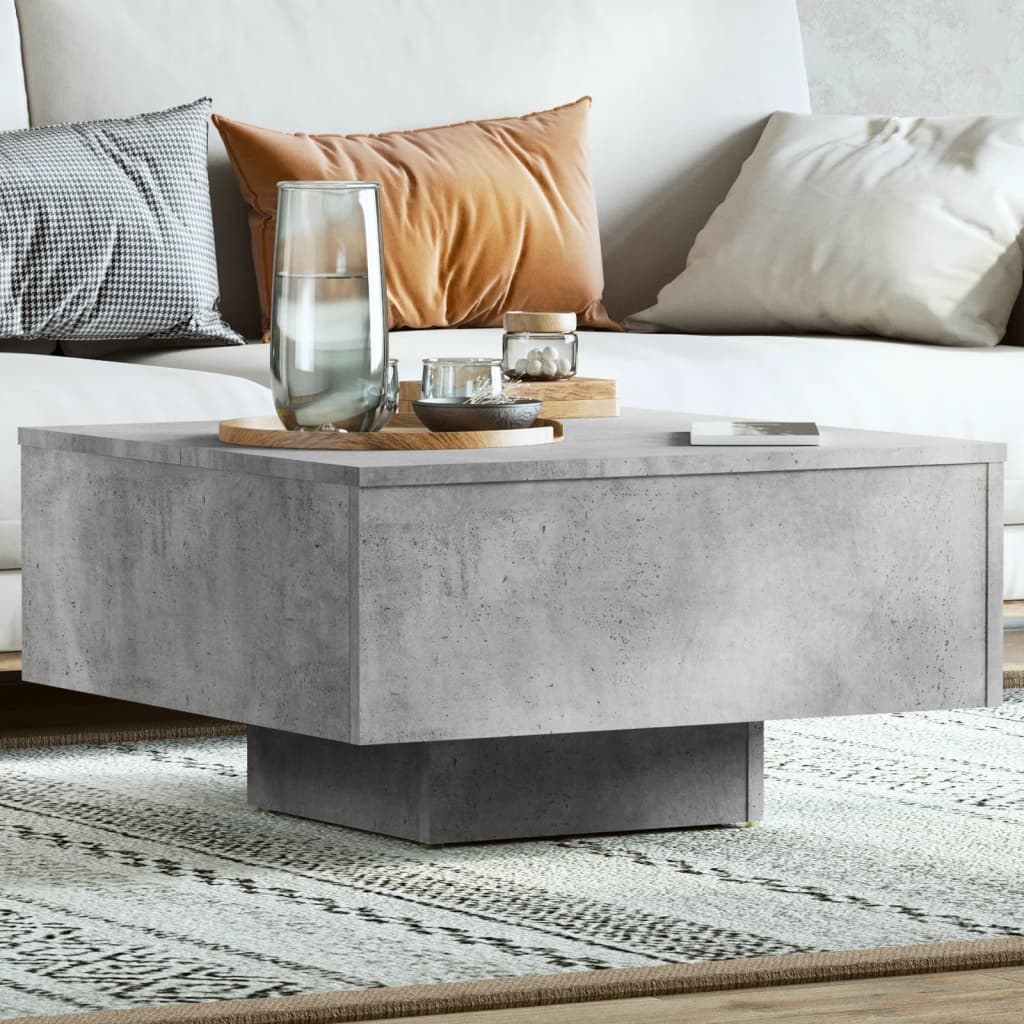 Betongrauer Couchtisch 60x60 cm