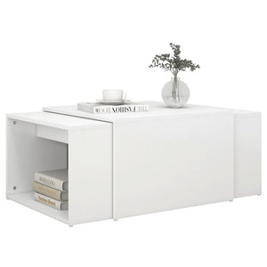 3-teiliges Satztisch-Set Weiß