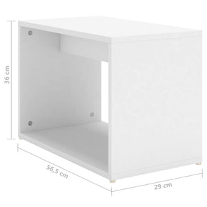 3-teiliges Satztisch-Set Weiß