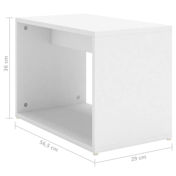 3-teiliges Satztisch-Set Weiß