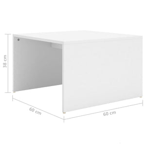 3-teiliges Satztisch-Set Weiß