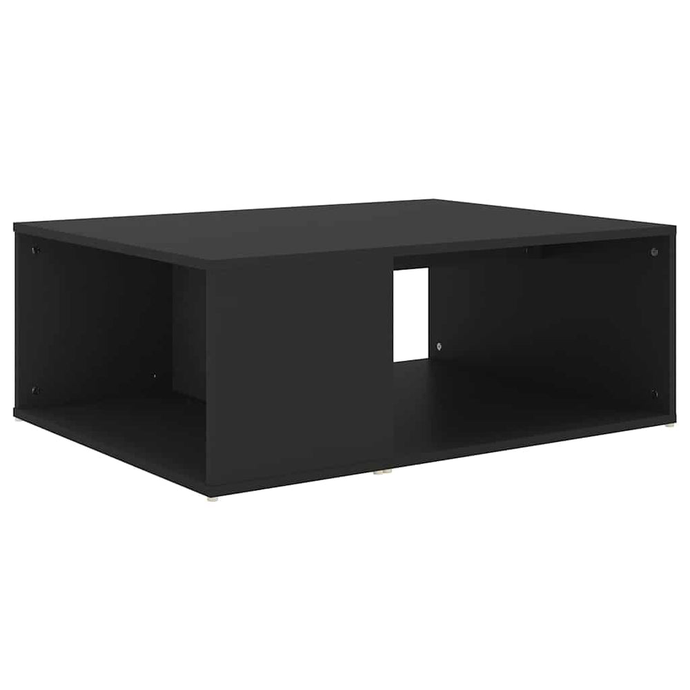 vidaXL Table basse noire 90x67x33 cm en bois d'ingénierie