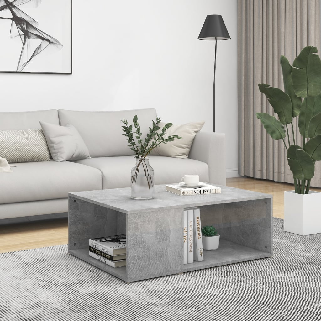 Betongrauer Couchtisch 90x67 cm