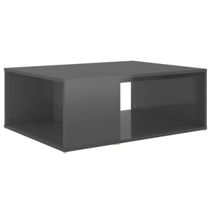 Couchtisch Hochglanz Grau 90x67 cm