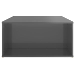 Couchtisch Hochglanz Grau 90x67 cm
