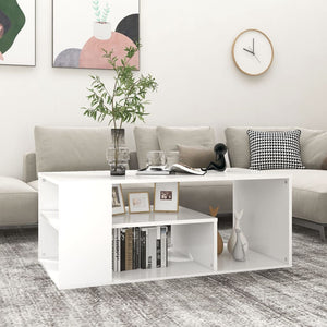 Weißer Couchtisch 100x50 cm
