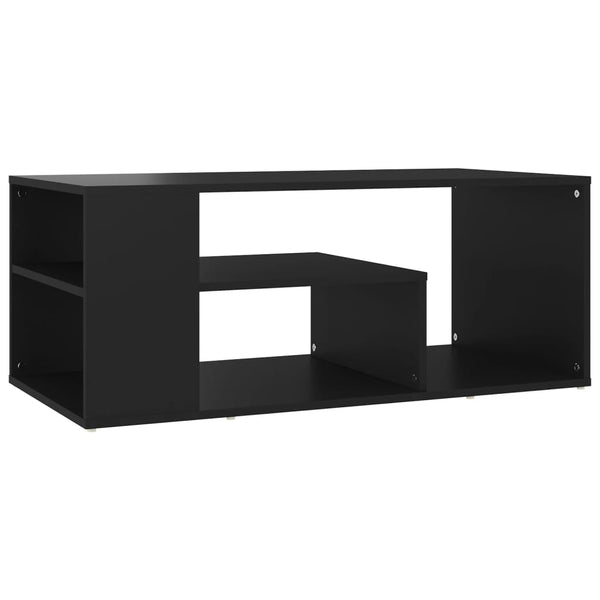 Schwarzer Couchtisch 100x50 cm