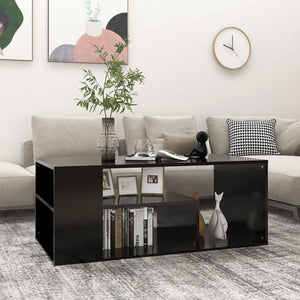 Schwarzer Couchtisch 100x50 cm