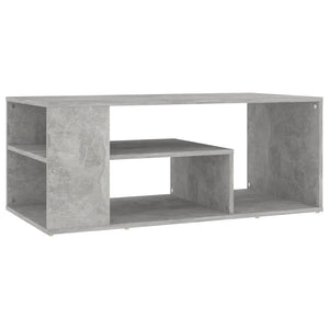 Betongrau Couchtisch 100x50 cm