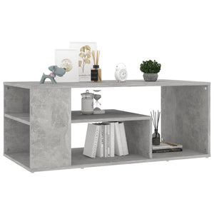 Betongrau Couchtisch 100x50 cm