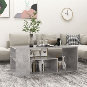 Betongrau Couchtisch 100x50 cm