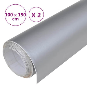 Auto Folie Matt Silber 100x150cm 2er Set