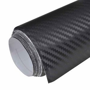 3D Autofolien Set Schwarz 100x150 + 50x150 cm