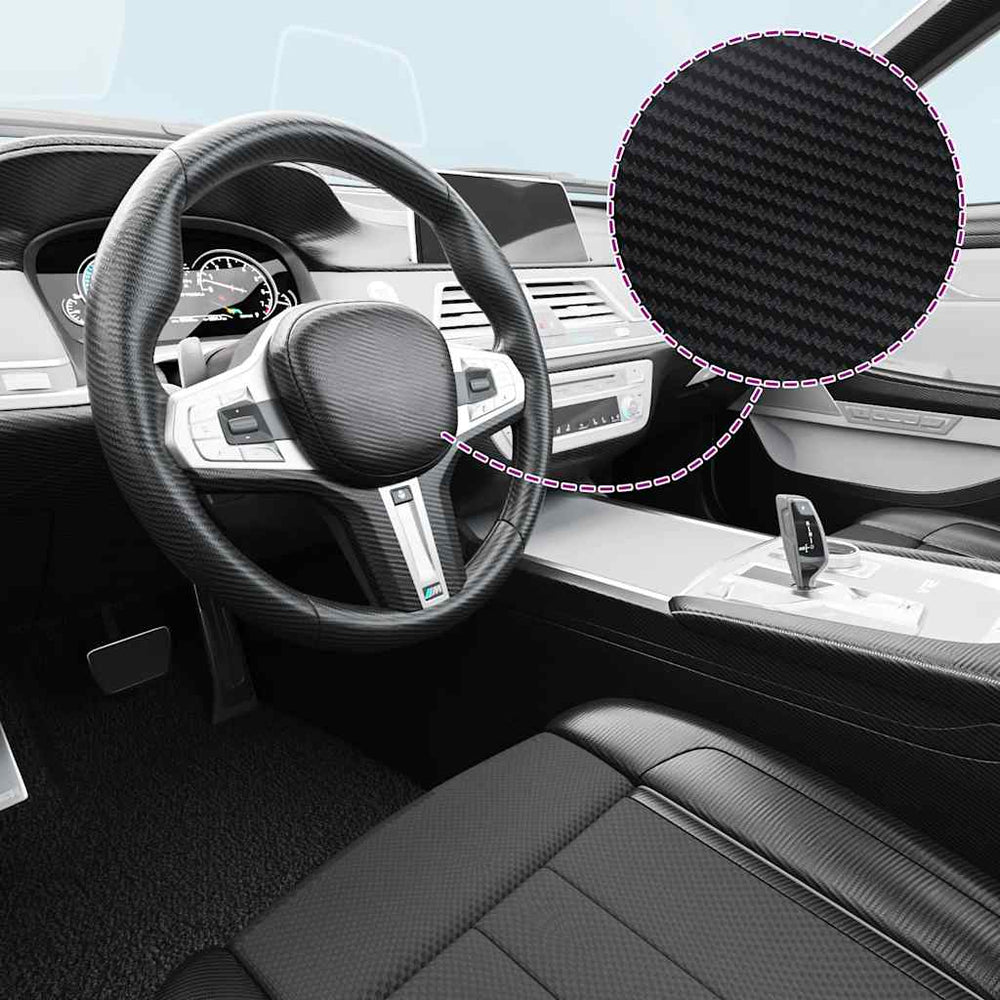 vidaXL Car Foils 2 pcs. 3D Black 100x150 cm