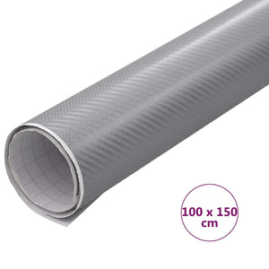 4D Silber Autofolie 100x150 cm