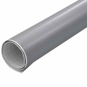 4D Silber Autofolie Set, 100x150 & 50x150 cm