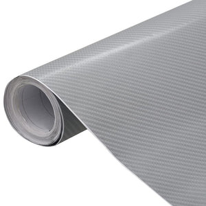 Autofolien 2 Stk. 4D Silber 100x150 cm