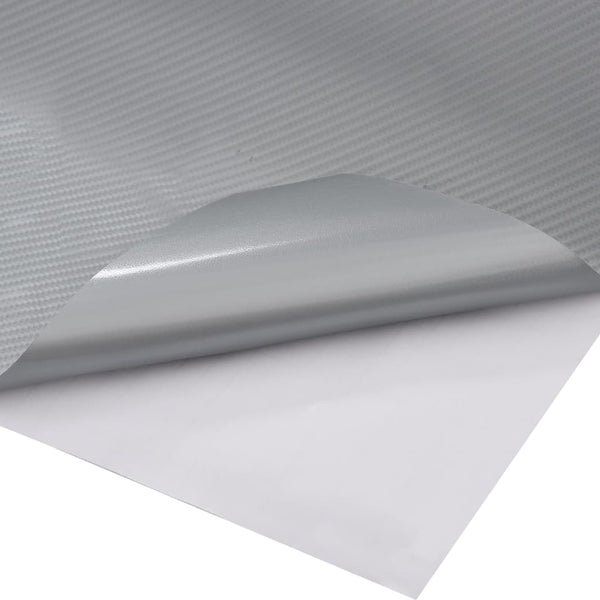 4D Silber Autofolien 100x150 cm, 2 Stk.