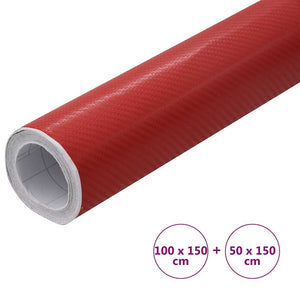 4D Autofolie Rot, 2-teilig