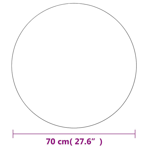 Wandspiegel mit LED-Beleuchtung Rund Glas