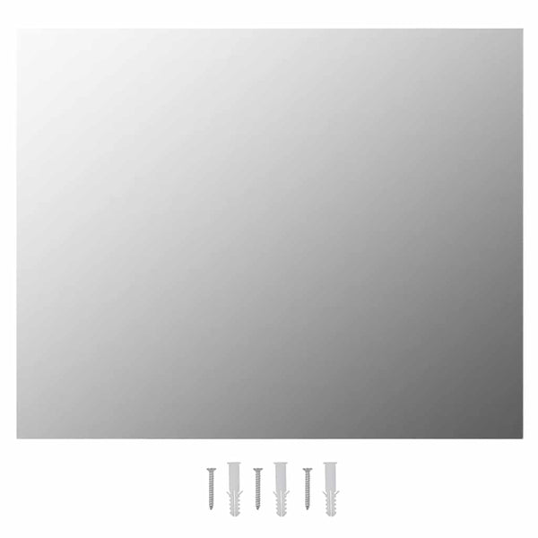 Wandspiegel ohne Rahmen mit LED-Beleuchtung Rechteckig Glas