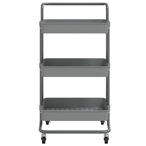 Grauer Küchenwagen mit 3 Etagen