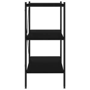 vidaXL Étagère à 3 niveaux noire 80x40x92 cm
