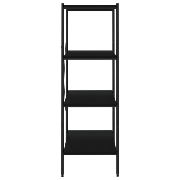vidaXL Étagère à 4 niveaux noir 80x40x130 cm