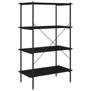 vidaXL Étagère à 4 niveaux noir 80x40x130 cm