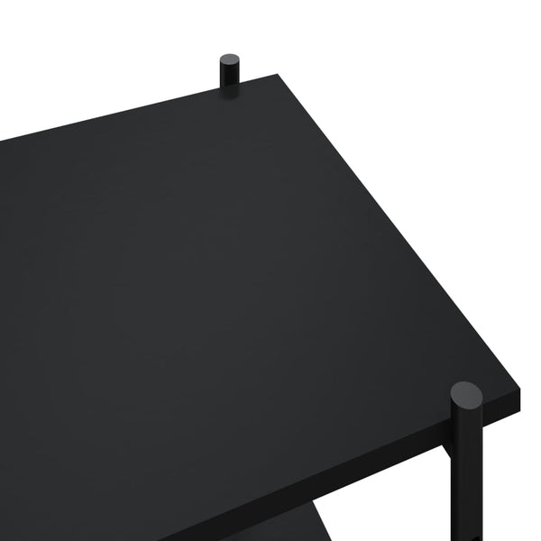 vidaXL Étagère à 4 niveaux noir 80x40x130 cm