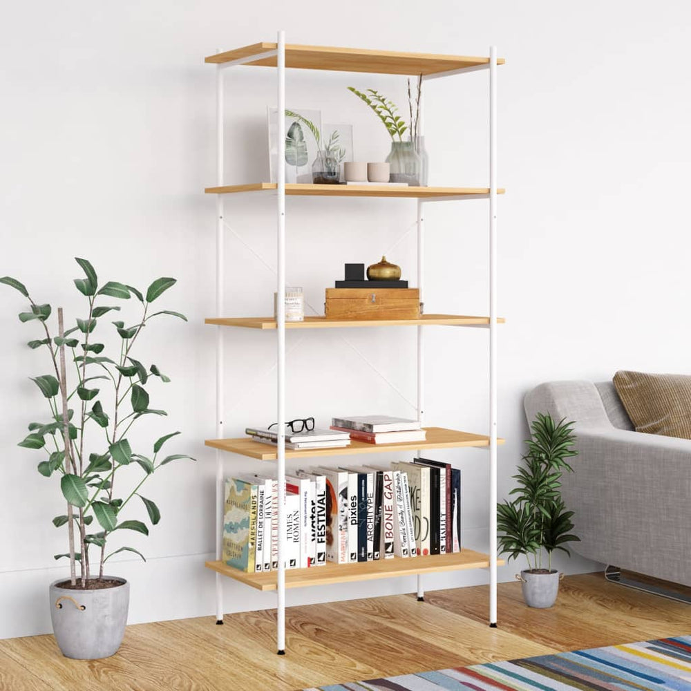 Weißes Bücherregal mit 5 Böden