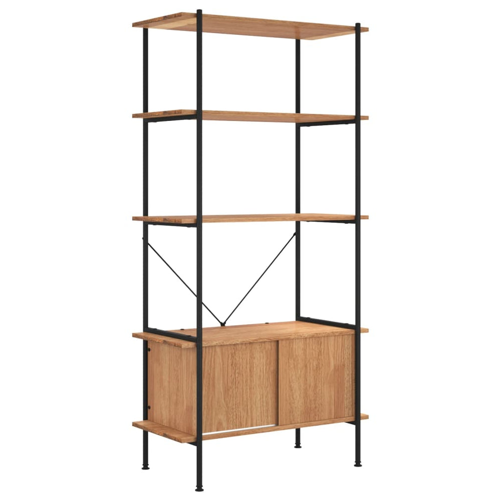 Regal mit Schrank, 5 Böden, 80x40x163 cm