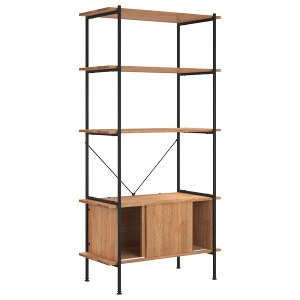 Regal mit Schrank, 5 Böden, 80x40x163 cm