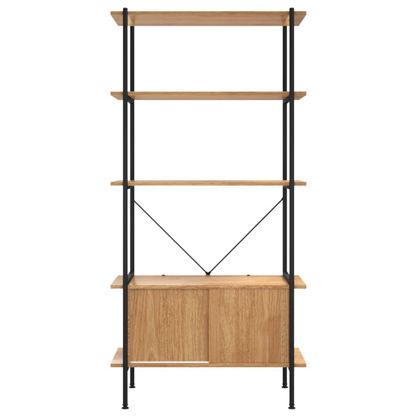Regal mit Schrank, 5 Böden, 80x40x163 cm