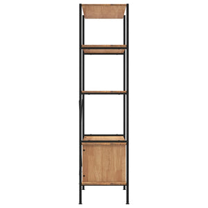 Regal mit Schrank, 5 Böden, 80x40x163 cm