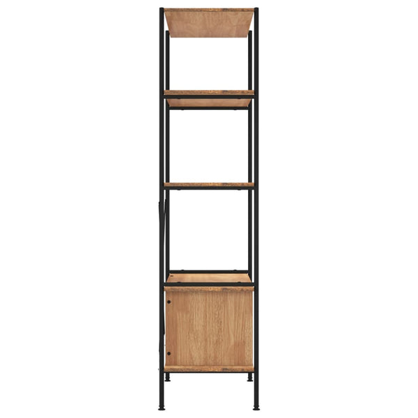 Regal mit Schrank, 5 Böden, 80x40x163 cm