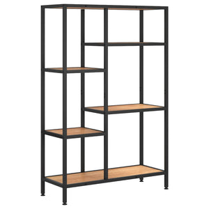 Bücherregal 80x30x120 cm Stahl/Holz