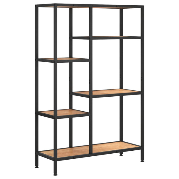 Bücherregal 80x30x120 cm Stahl/Holz