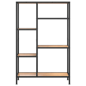 Bücherregal 80x30x120 cm Stahl/Holz