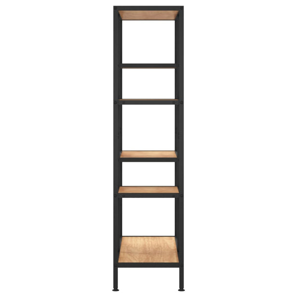 Bücherregal 80x30x120 cm Stahl/Holz