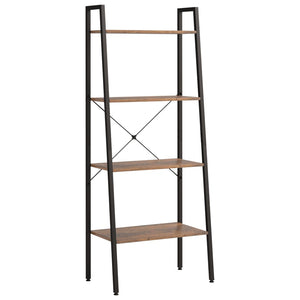 Standregal Dunkelbraun Schwarz 56x35x140 cm
