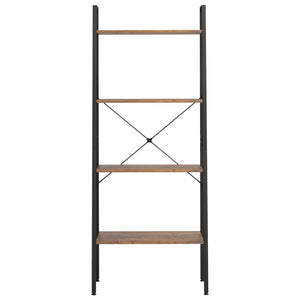 Standregal Dunkelbraun Schwarz 56x35x140 cm