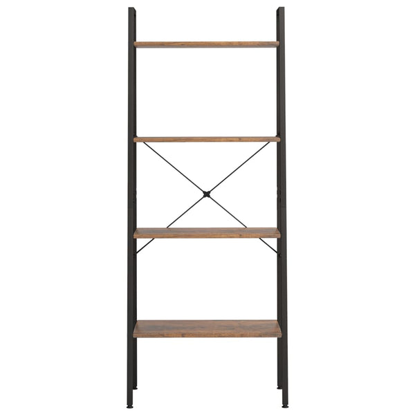 Standregal Dunkelbraun Schwarz 56x35x140 cm