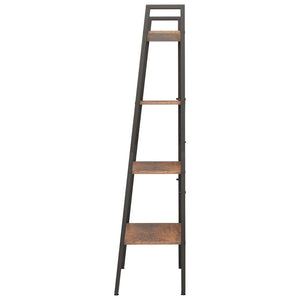 Standregal Dunkelbraun Schwarz 56x35x140 cm