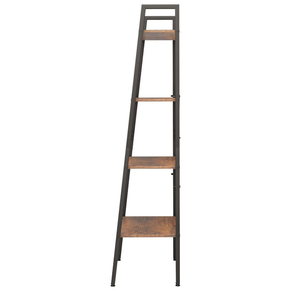 Standregal Dunkelbraun Schwarz 56x35x140 cm