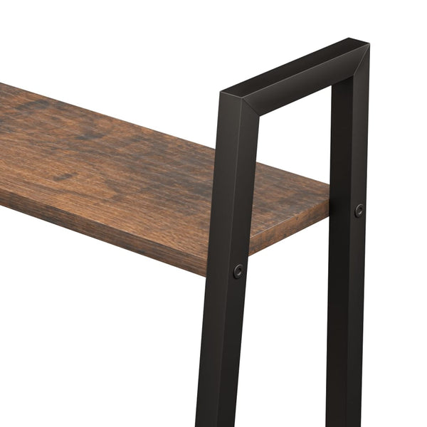 Standregal Dunkelbraun Schwarz 56x35x140 cm