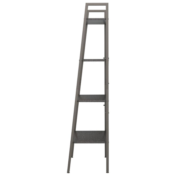 Schwarzes Standregal mit 4 Böden